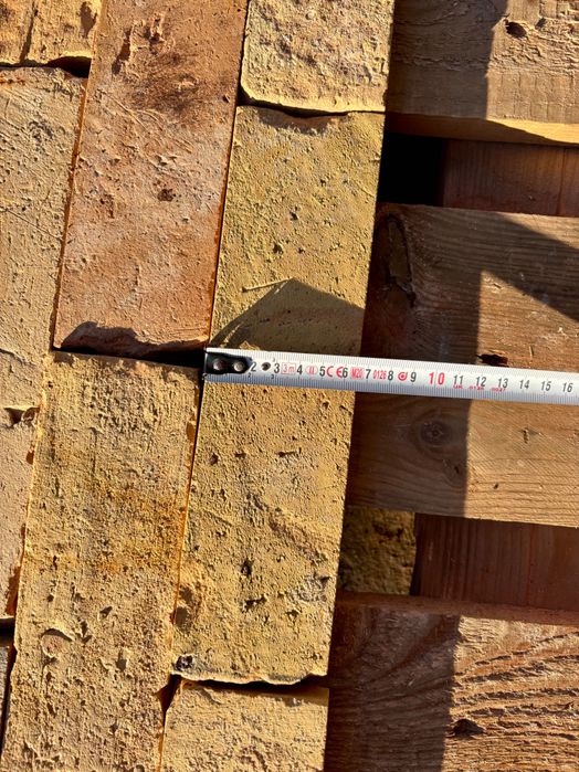 Płytki z cegły rozbiórkowej, Płytka loft klasyczny żółto-pomarańczowa.