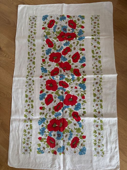 Bieżniki lniane z czasów prl