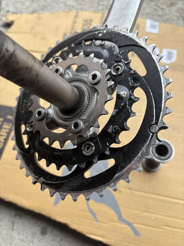 Korby Shimano Deore LX m582 Suport Hollowtech II Blaty sprawne xt slx