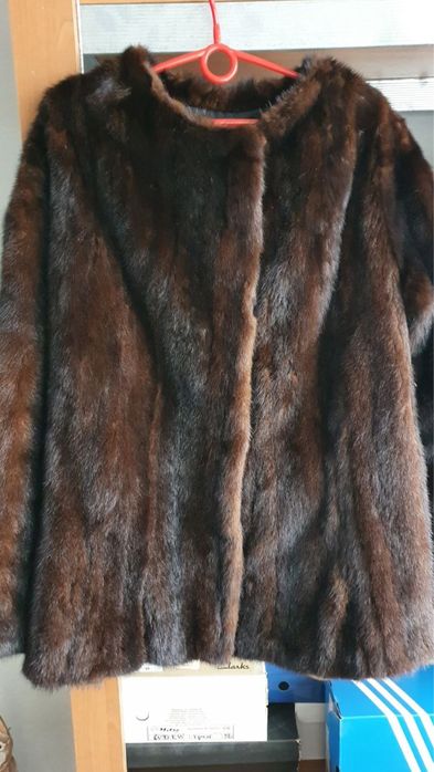 Норкова шуба з цільної норки