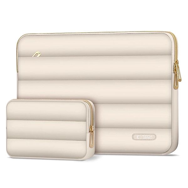 Torba na laptopa 15-16 Tech-Protect Puffy - beżowa