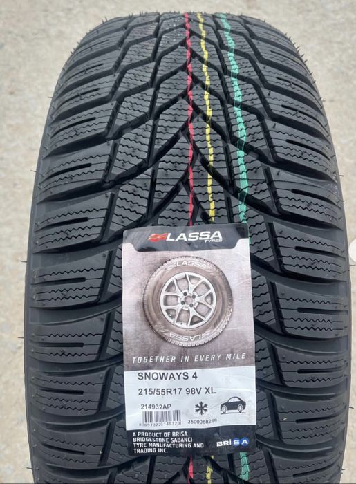 Зима шина Lassa Snoways 4 215/55 R17 98V XL, усі розміри!