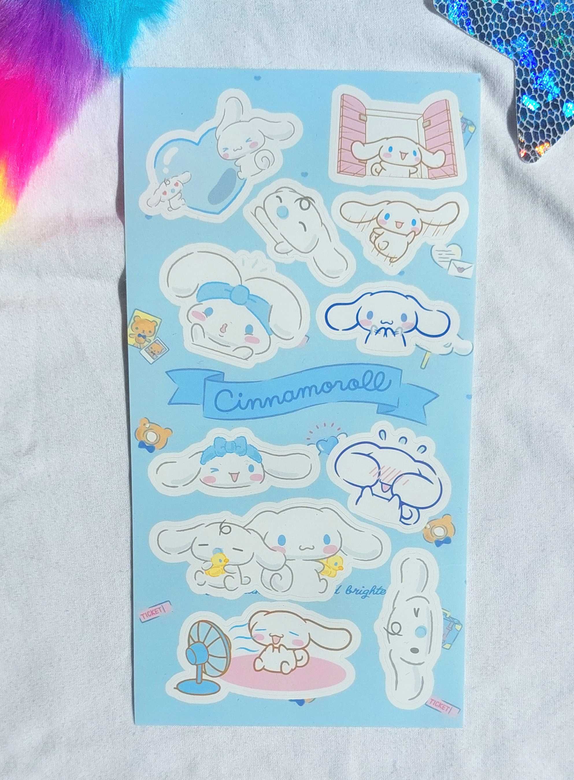 zestaw naklejek Cinnamoroll Sanrio Kawaii Hello Kitty