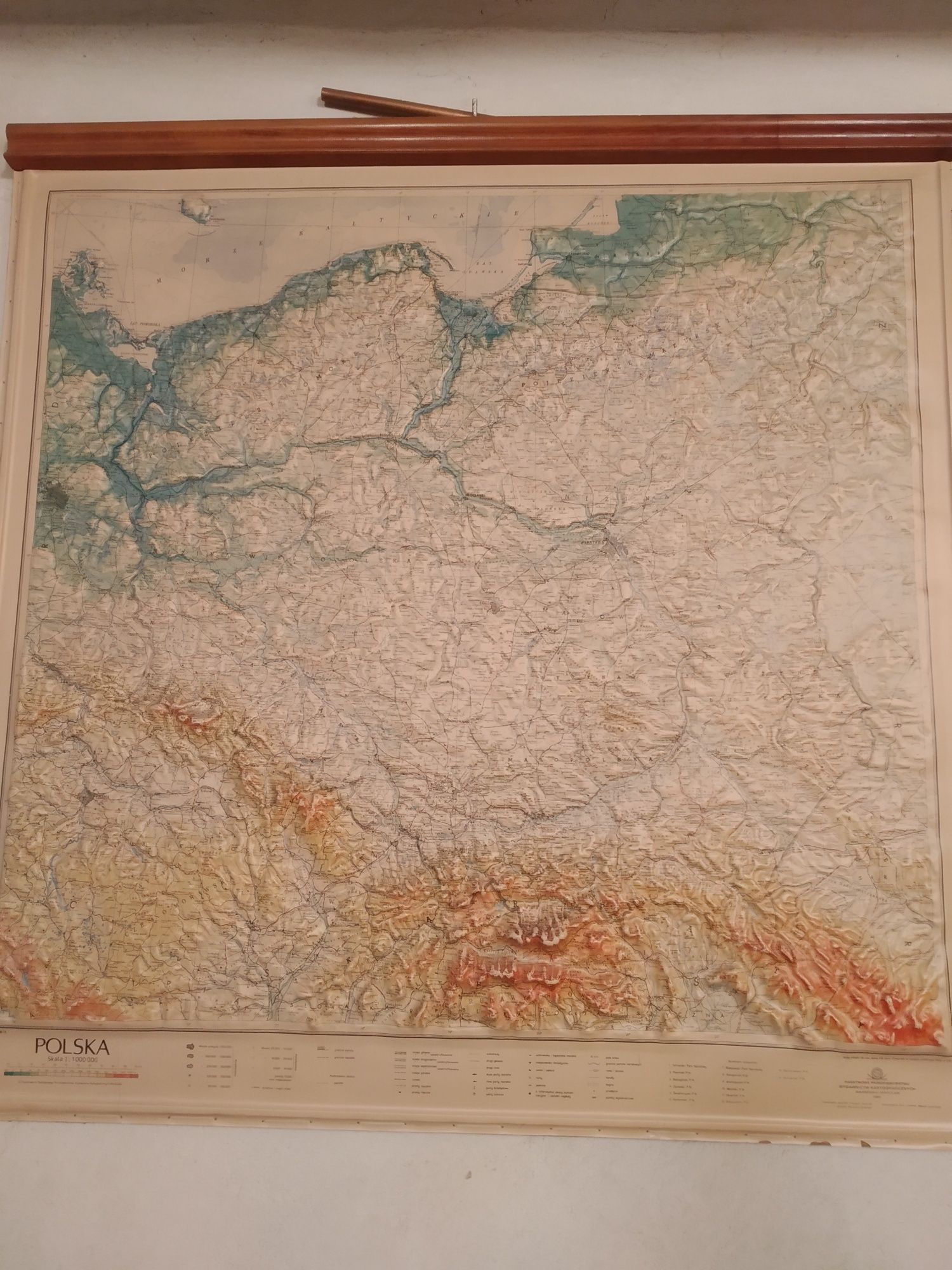Mapa hipsometryczna Polski 3D dla kolekcjonera