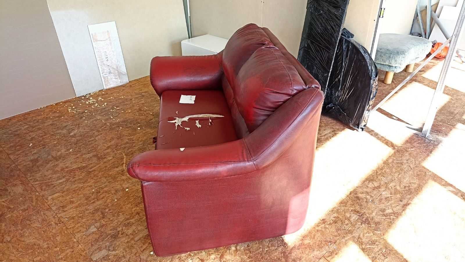 ODDAM ZA DARMO Sofa z eko skóry z funkcją spania