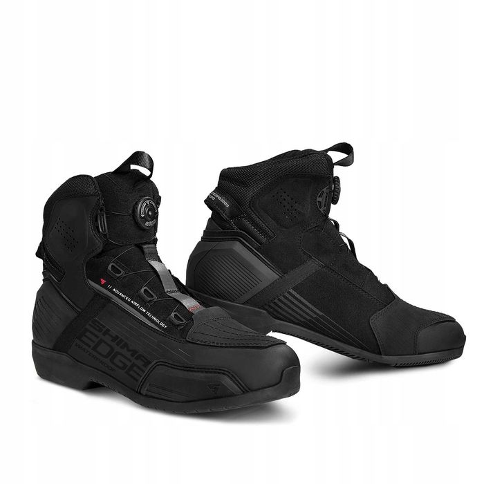 Buty motocyklowe SHIMA EDGE VENT krótkie męskie CZARNE 41-47