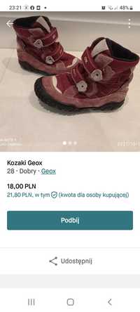 Kozaki Geox rozm 28