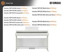Цифрові піаніна Yamaha YDP 145 165 S35 S55 BK WH rosewood WA R 144 164