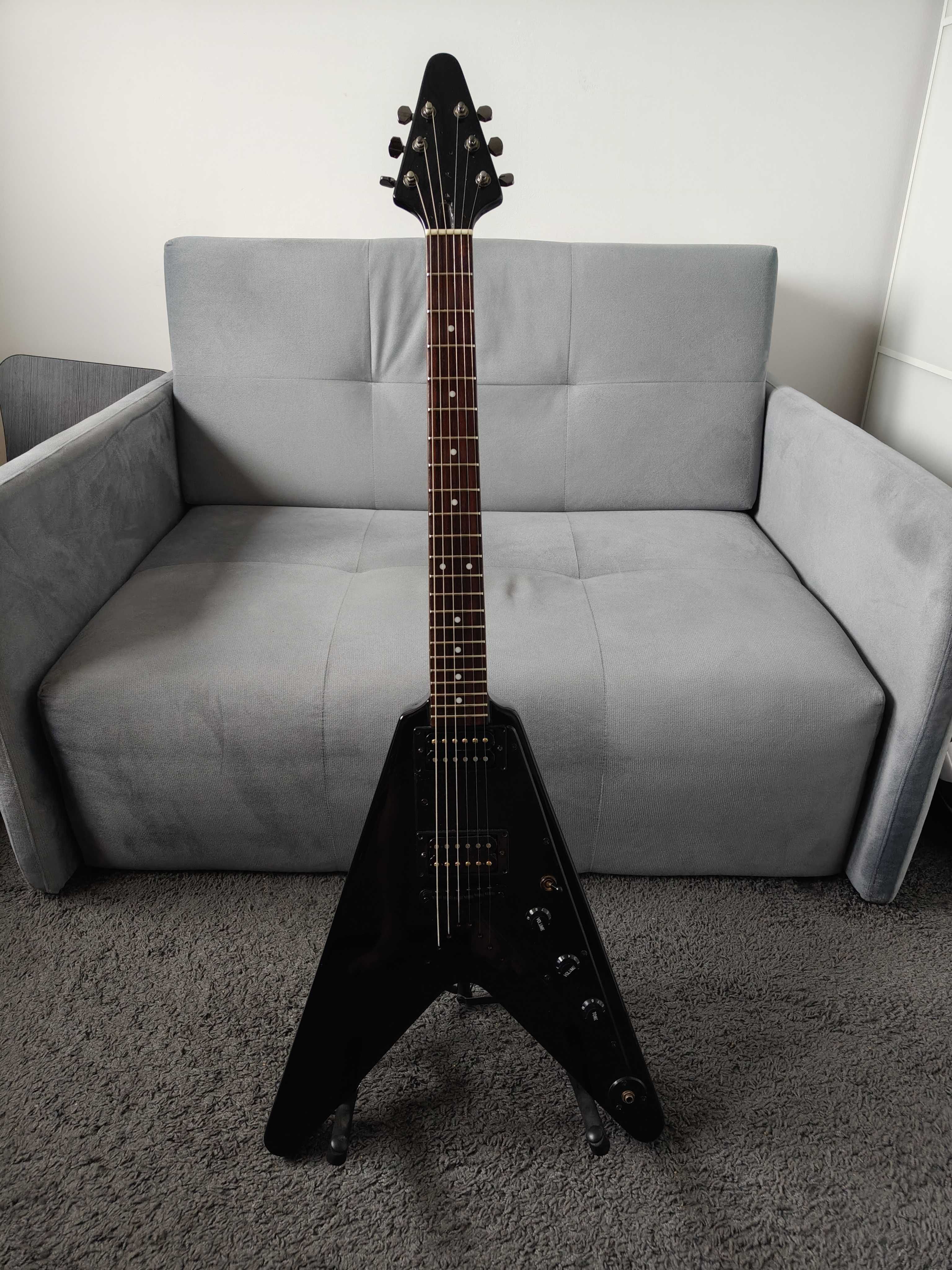 Vintage VV60 Flying V gitara elektryczna
