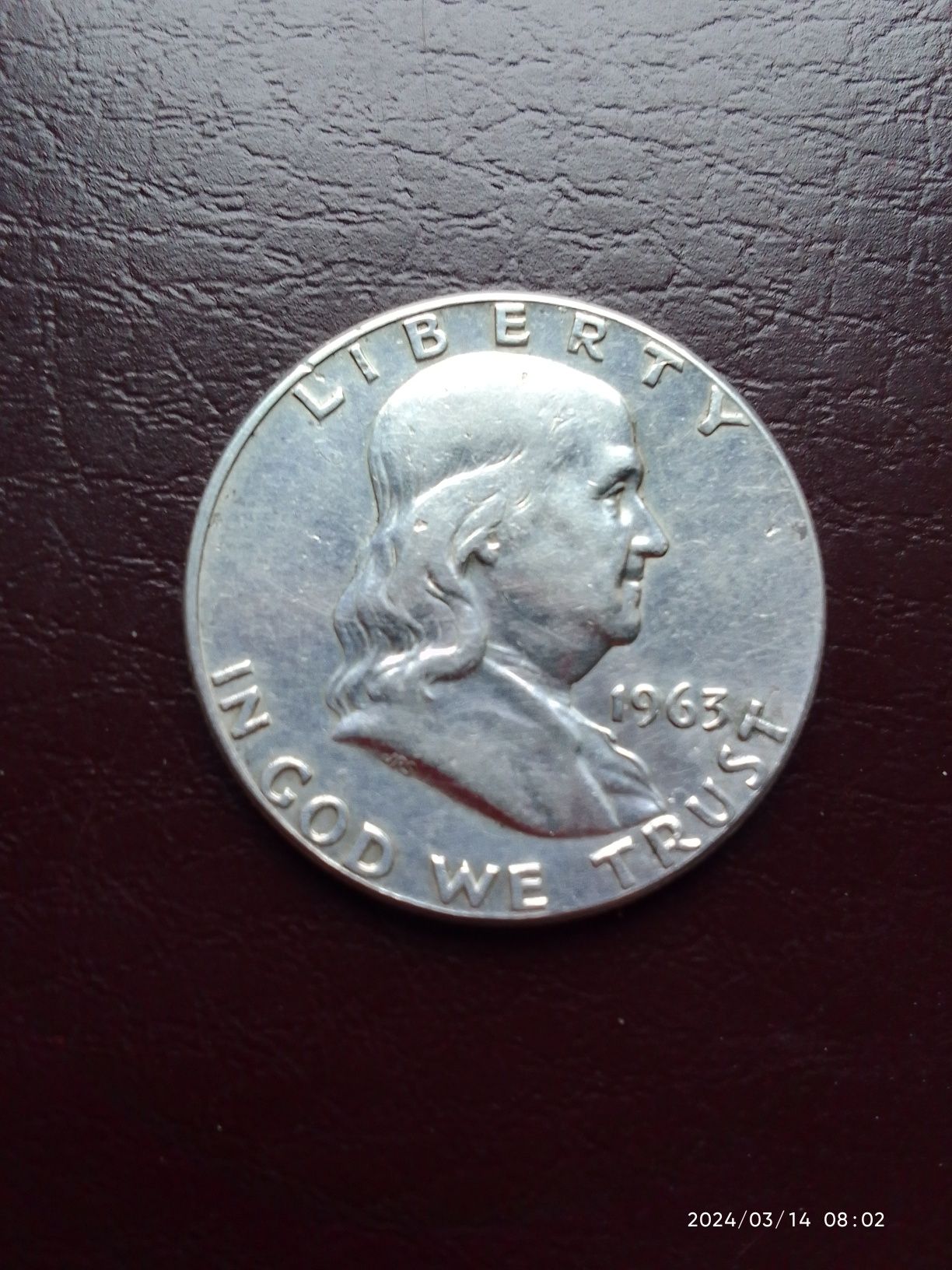 50 центів США 1963 р. срібло