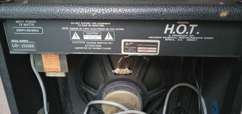 Amplificador Fender H.O.T. - NOVO PREÇO