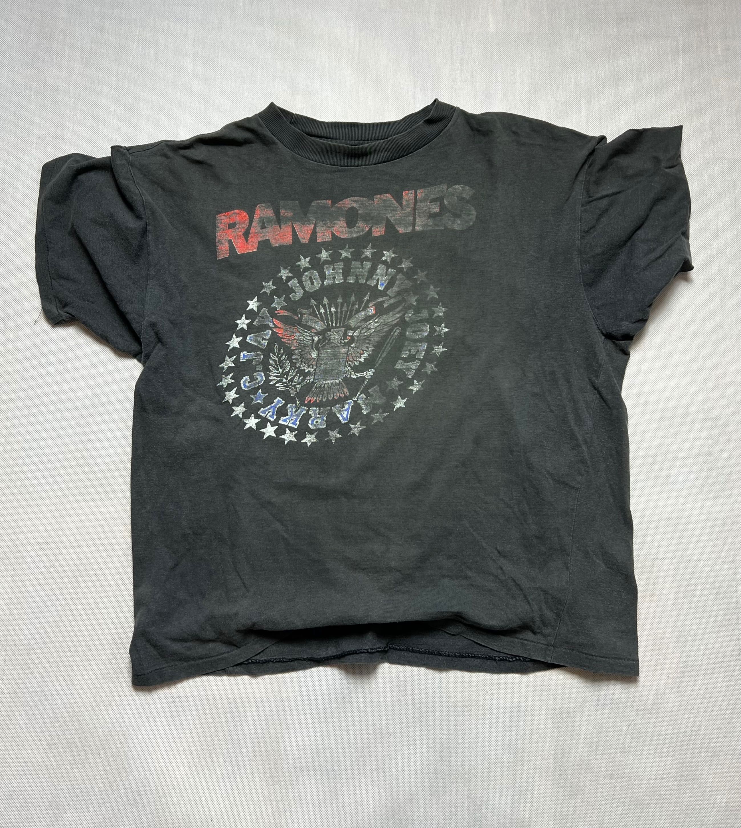 Rare Tshirt Ramones vintage 80’s 90’s trashed detroid koszulka