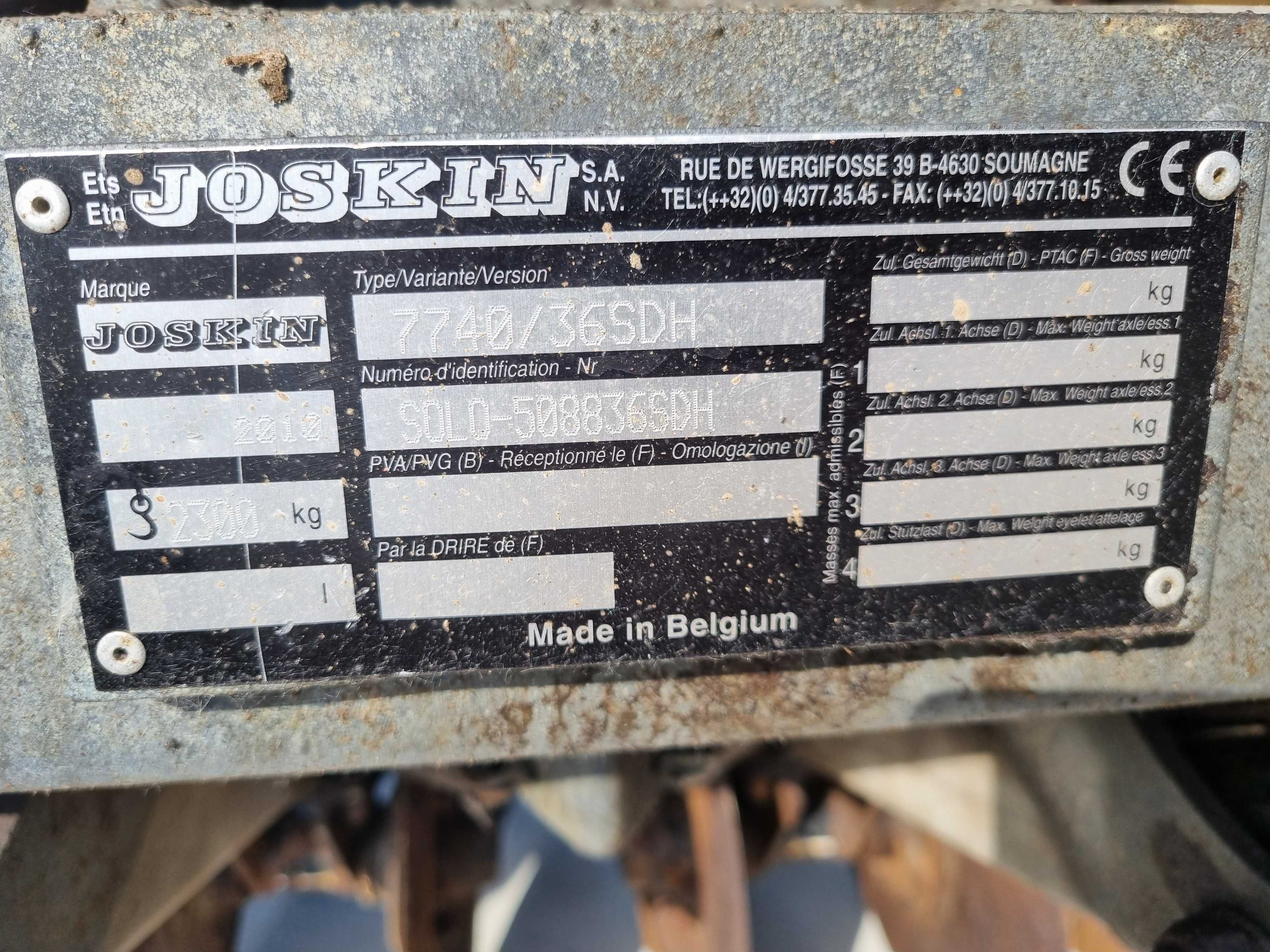Aplikator Joskin, beczkowóz, wóz asenizacyjny