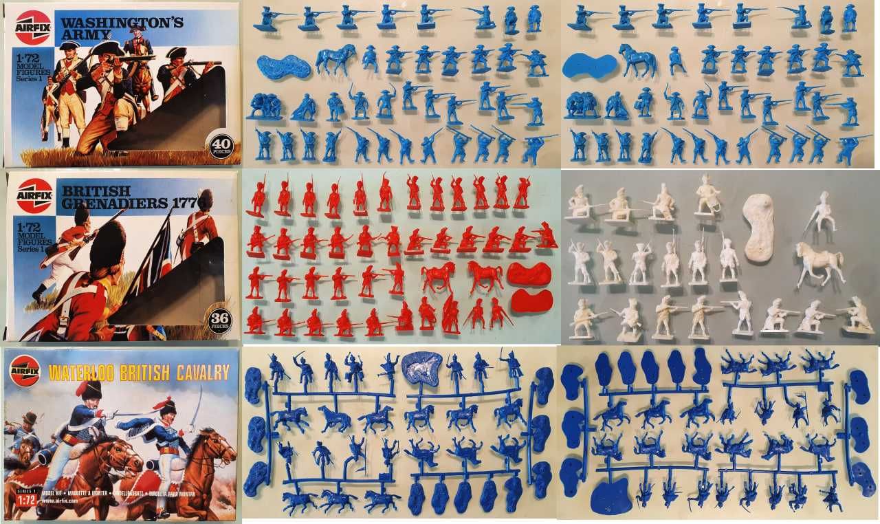 Наборы солдатиков Airfix в масштабе 1/72