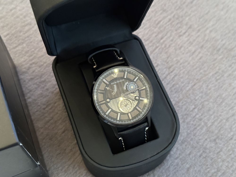 Zegarek męski Emporio Armani AR4661 Meccanico pudełko dowód zakupu