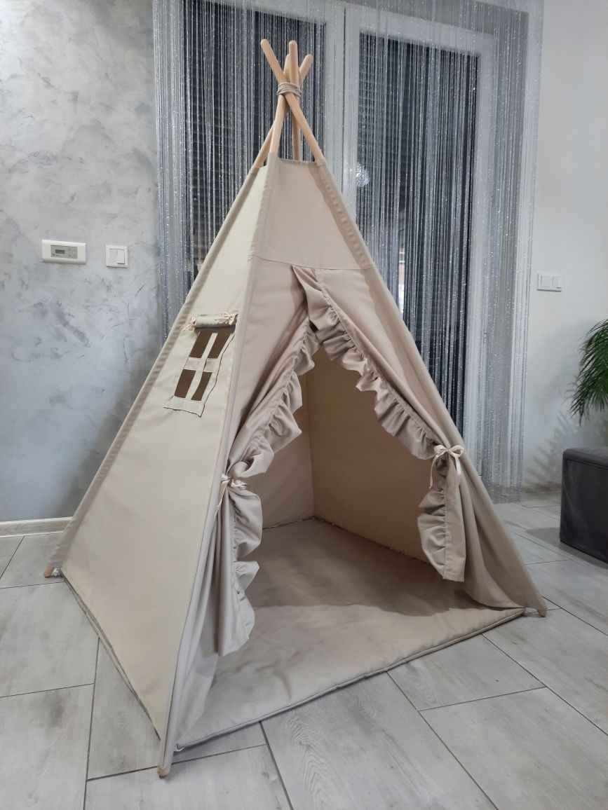 Namiot tipi wigwam beżowy