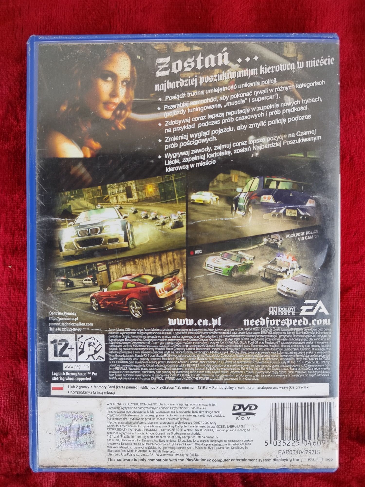 Need for speed Most Wanted PS2 pl PlayStation