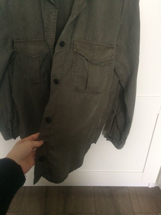 Koszula H&M zieleń khaki