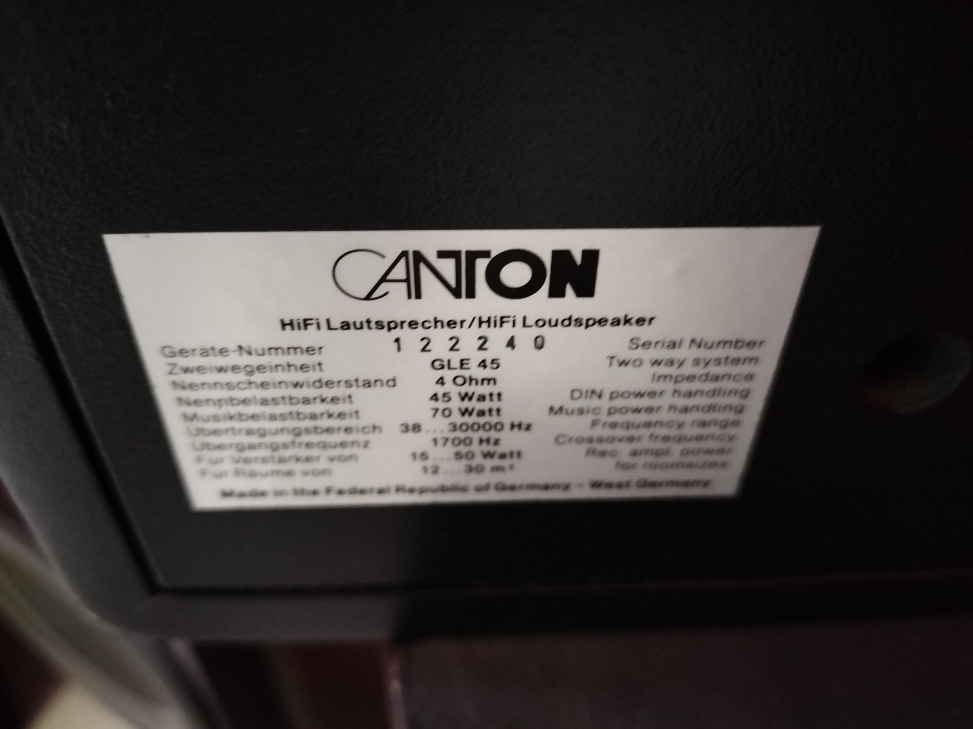Kolumny Canton GLE 45