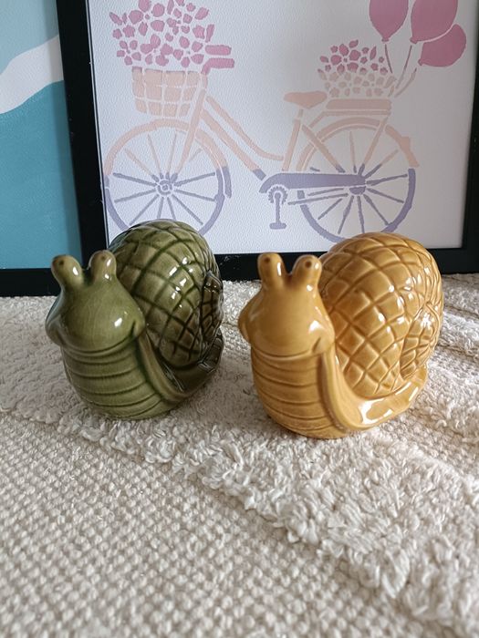 Ślimak ślimaki dekoracje na stół tialetkę na taras do ogrodu na balkon