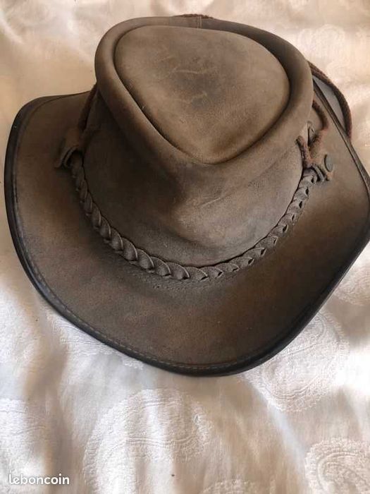 Настоящая австралийская кожаная шляпа от B C hats, размер XXL