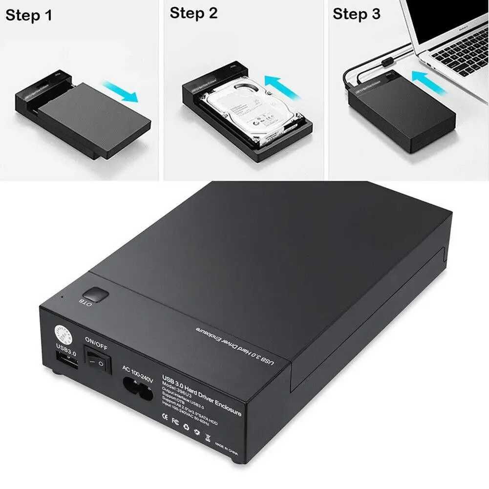Корпус карман для внешнего жесткого диска USB 3.0 SATA III 2,5/3,5 SSD