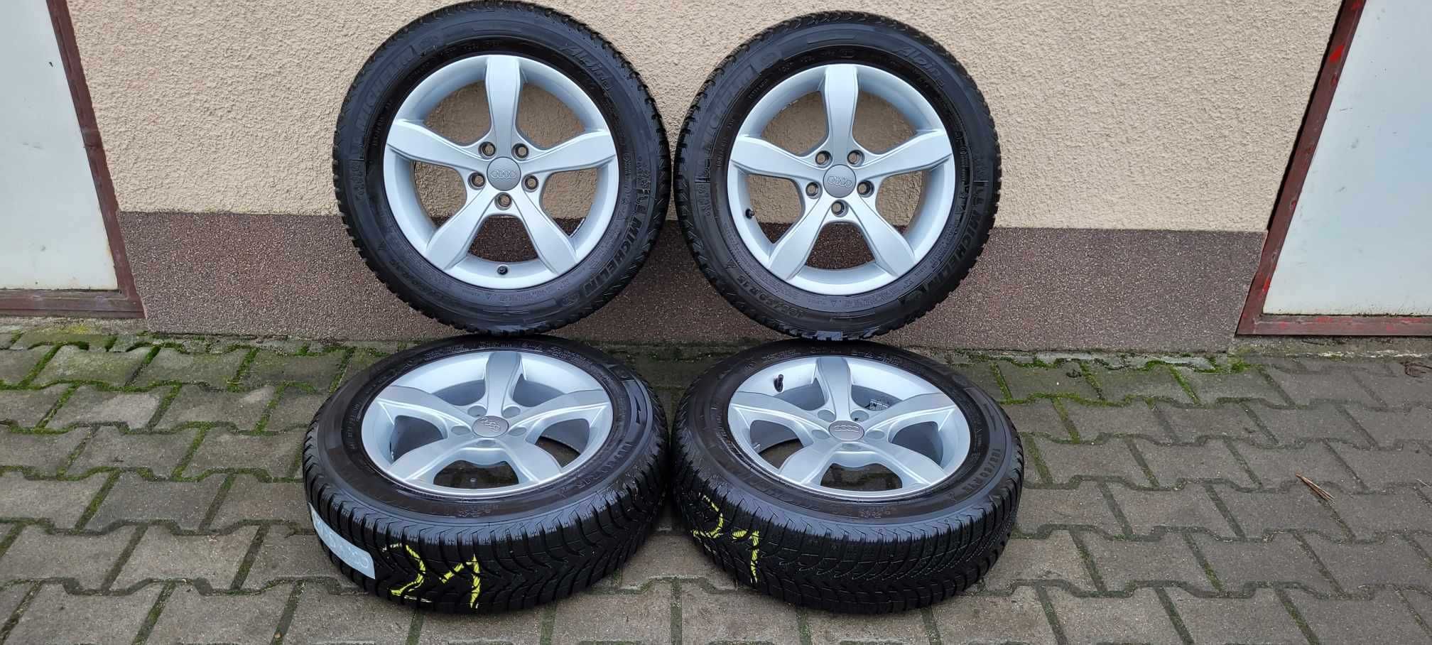 Alufelgi AUDI 5X100 z oponami 186/60 R15 zima