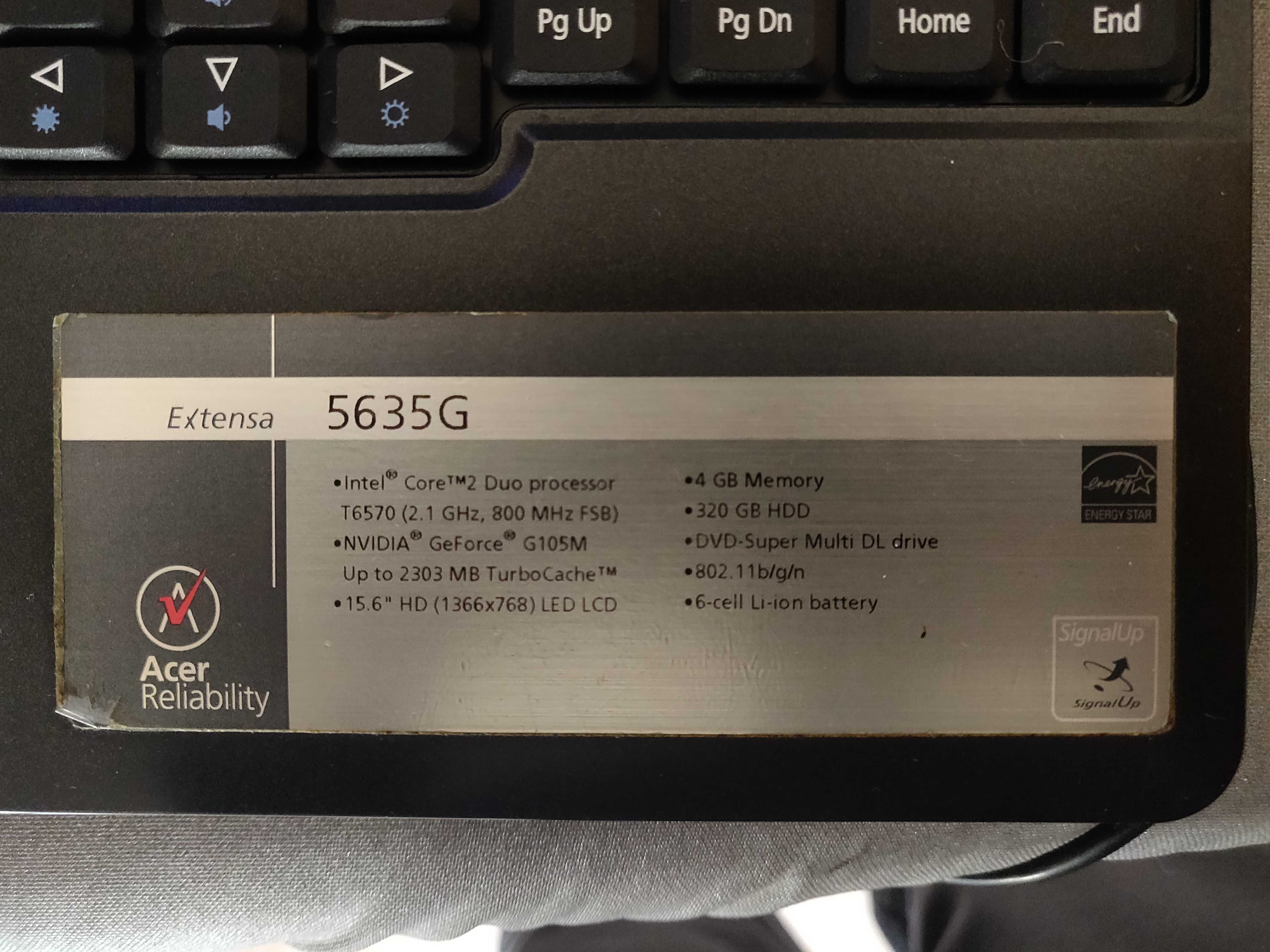 Acer Extensa 5635G