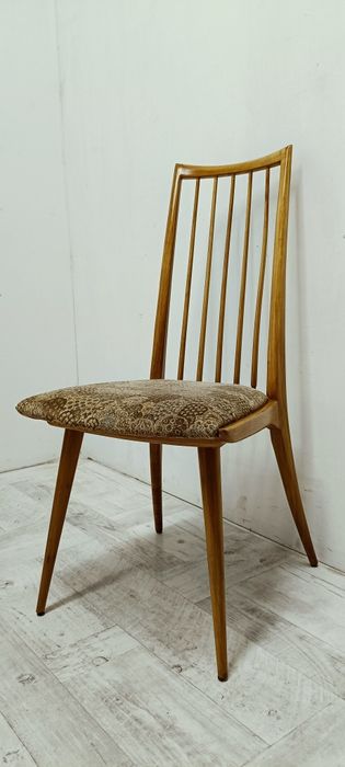 krzesła duńskie vintage design PRL do stołu lata 70-te