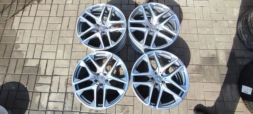 FELGI ALUMINIOWE 5x112 STOPNIOWANE AMG 2x 10J x 20 CALI ET28 fi 66.6 2x 9,5J x 20 CALI ET 30 MERCEDES GLC KOMPLET 4 SZTUKI