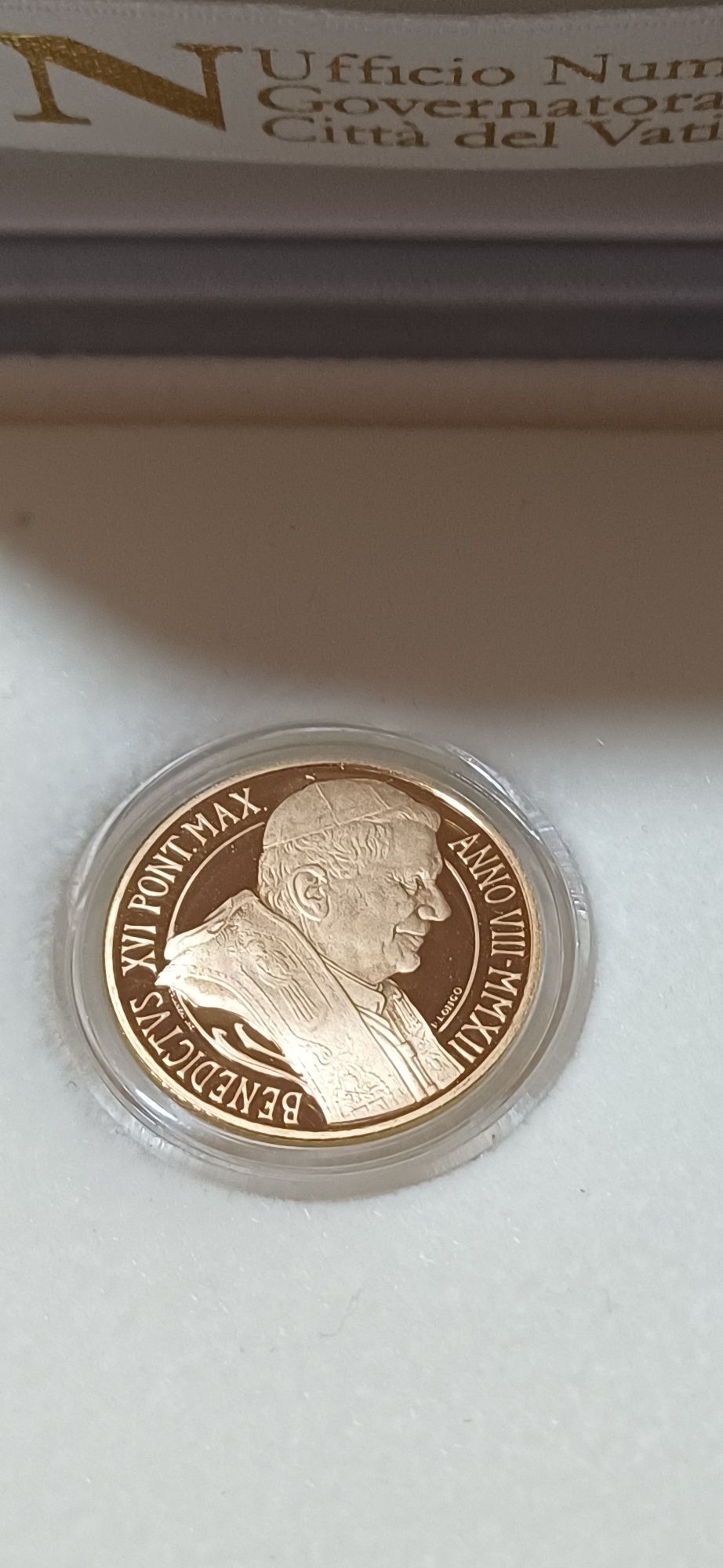 Moeda Ouro Vaticano Capela Sistina 2012