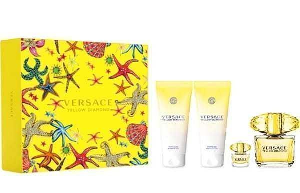 ZESTAW VERSACE YELLOW DIAMOND edt (90 ml + 100 ml + 100 ml+ 5 ml) -