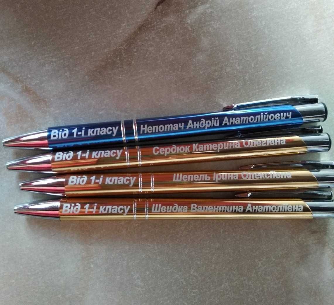 Качественные, металлические ручки с высокоточной лазерной гравировкой