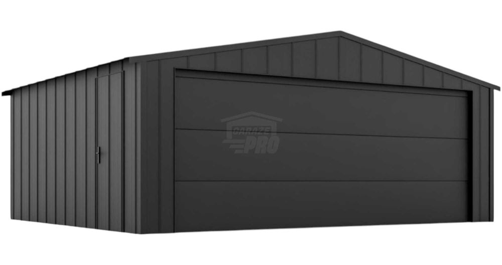 Garaż blaszany 5x6 brama drzwi blacha na rąbek dach dwuspadowy GP640