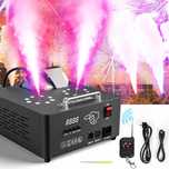 Wytwornica dymu 2000W dwie dysze 16 diodami LED