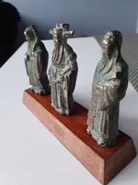 Stare chinskie  figurki z brązu