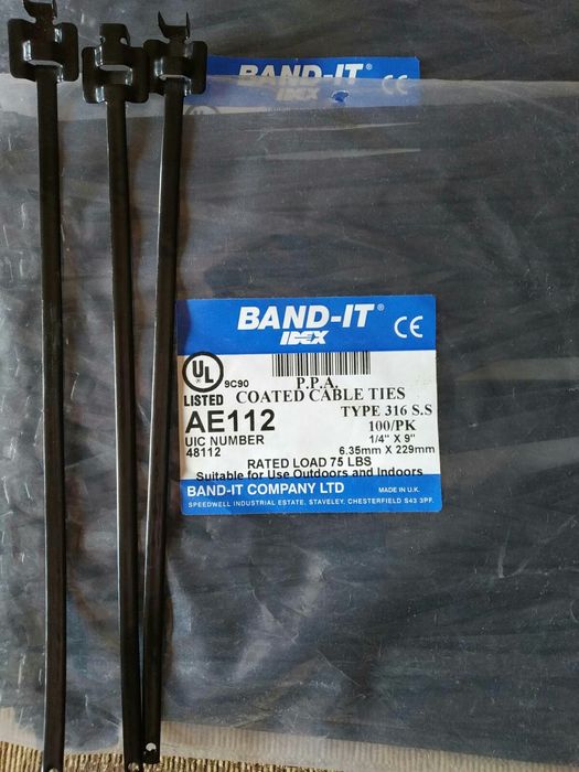 Стяжки кабельные из нержавеющей стали PANDUIT(США), BAND-IT(Англия).
