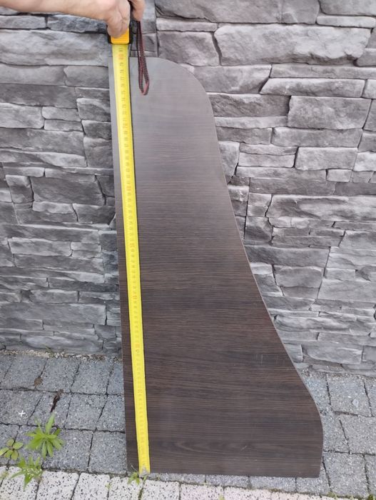 Półki wiszące 3 szt wenge kształt skrzydła