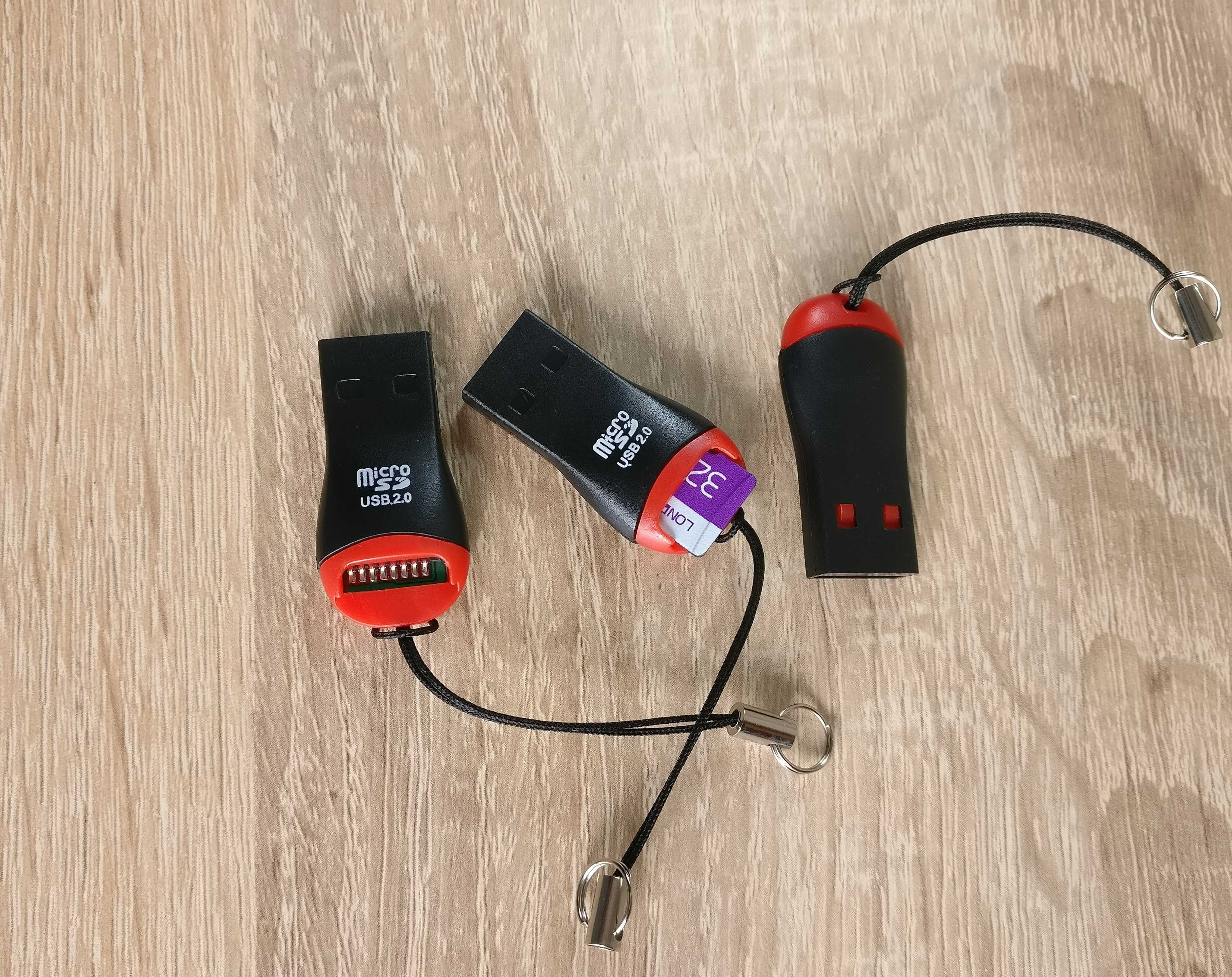 Адаптер USB на карту Micro SD, картридер.