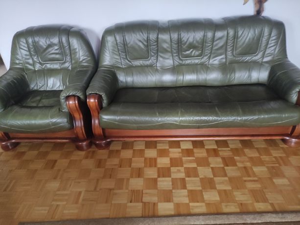 Rozkładana sofa plus fotel
