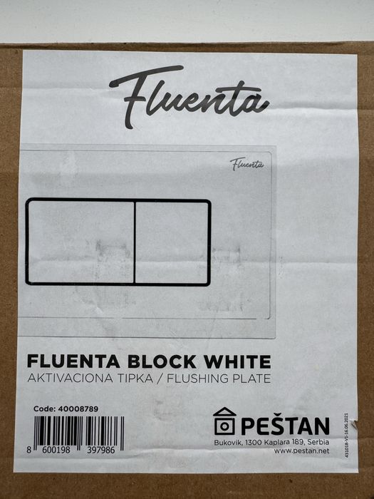 Клавіша змиву Pestan Fluenta