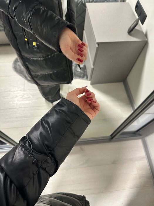 Зимовий плащ куртка пуховик