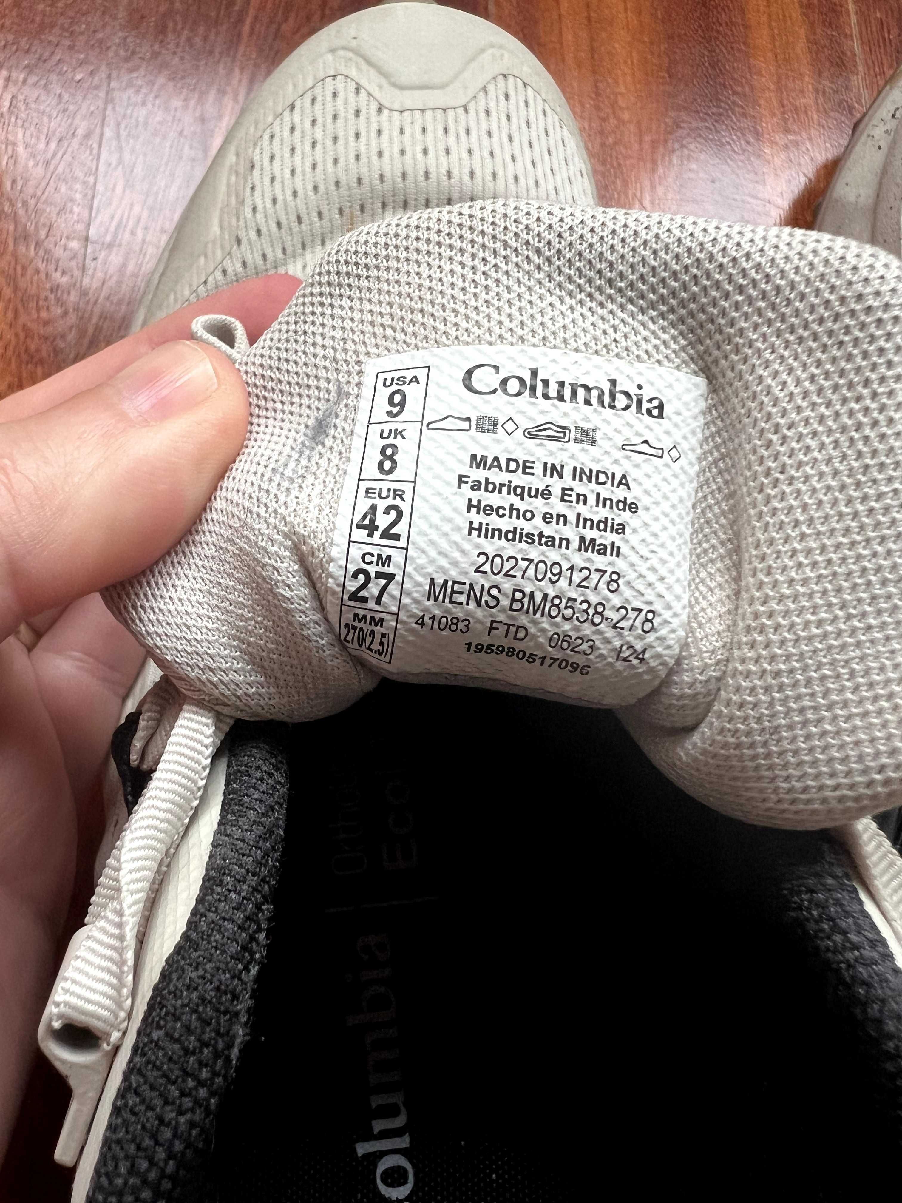 Ténis Columbia Facet 75 Outdry bege preto - como novo