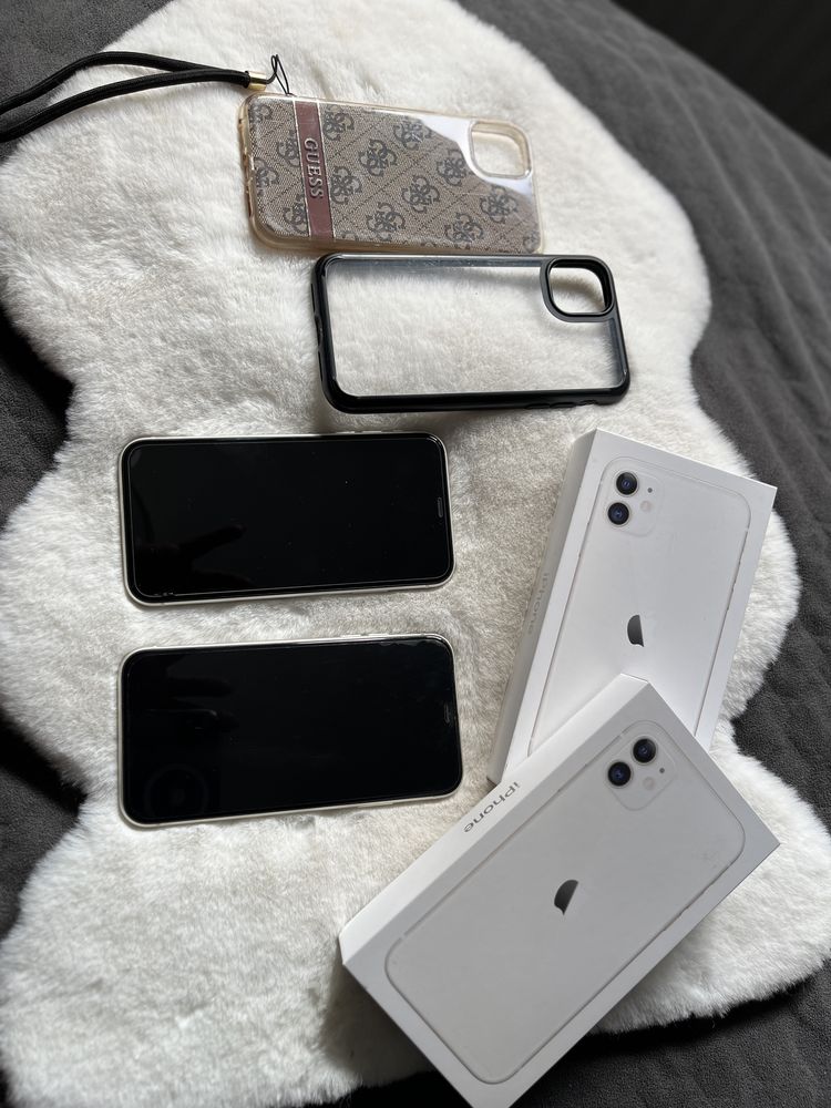 Telefony  Iphone 11 białe (2szt)