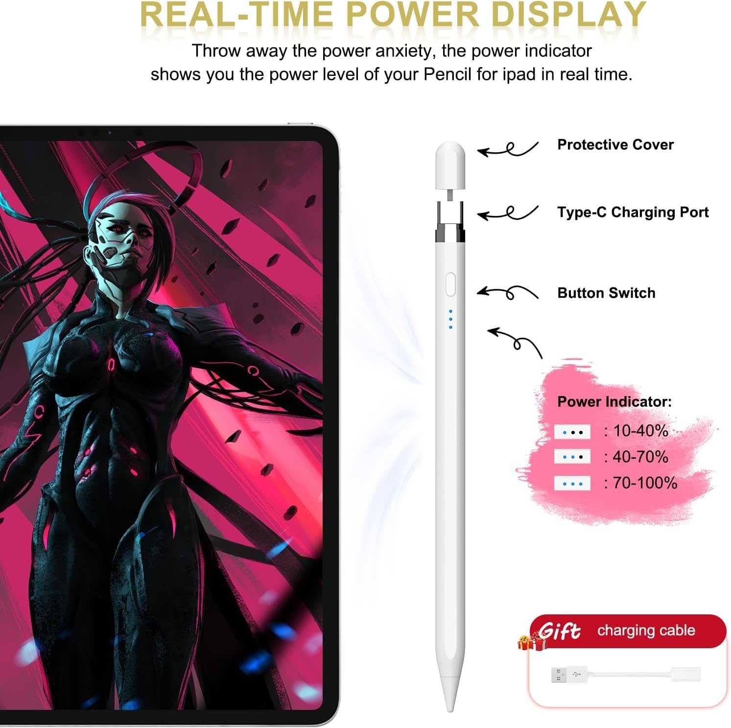 LPUNCD Rysik 1. generacji szybkie ładowanie 20 min do Apple iPad