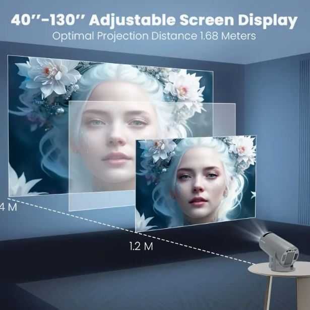 Projektor Magcubic HY300 Pro z Wsparciem 4K, Wtyczka EU, Android 11