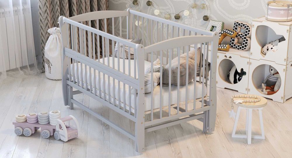 Кроватка для новонароджених ! Ліжко для Немовлят _ Ліжечко Букове