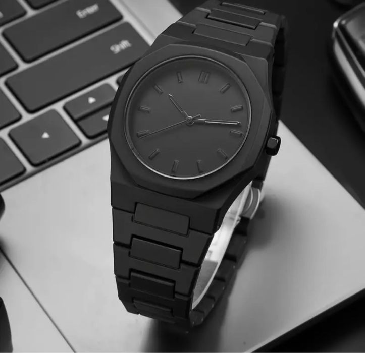 ‼️РОЗПРОДАЖ‼️ Чоловічий наручний годинник в стилі Total Black