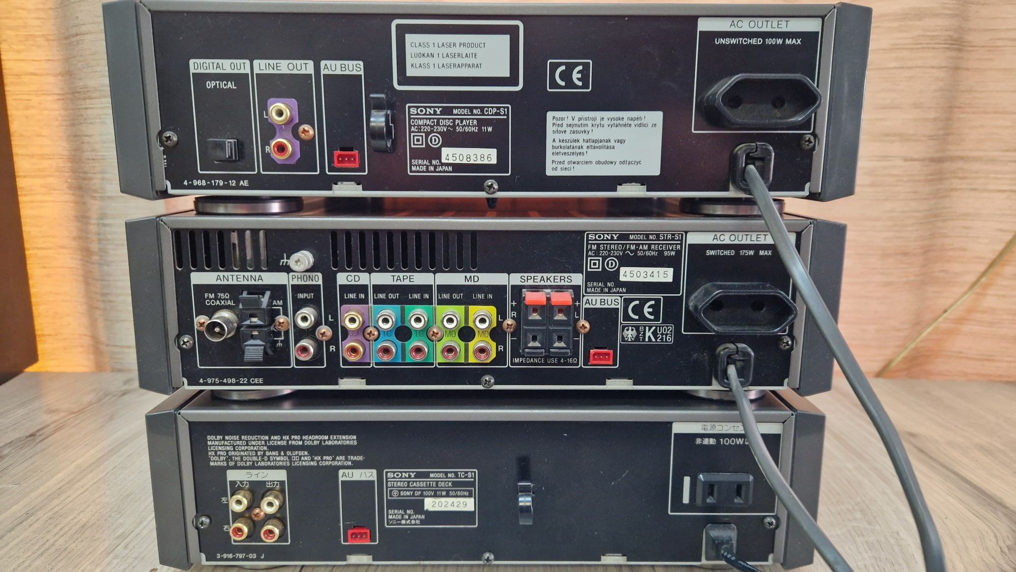 Комплект Sony CDP-S1, STR-S1, TC-S1