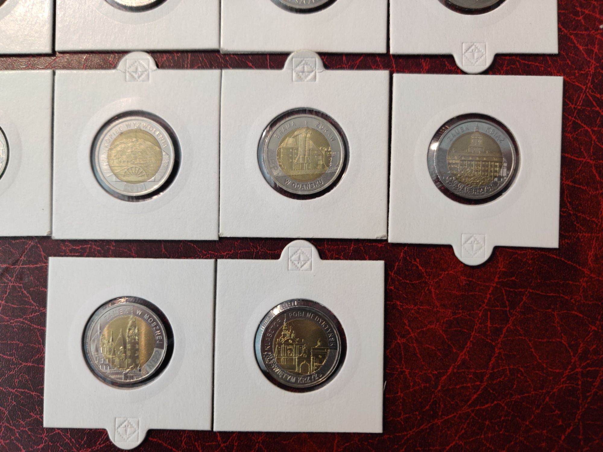 5 złotych okolicznościowe zestaw 10 różnych roczników UNC!